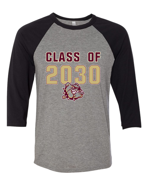 King's Fork Bulldogs Class of 2030 Men's Baseball T-Shirt