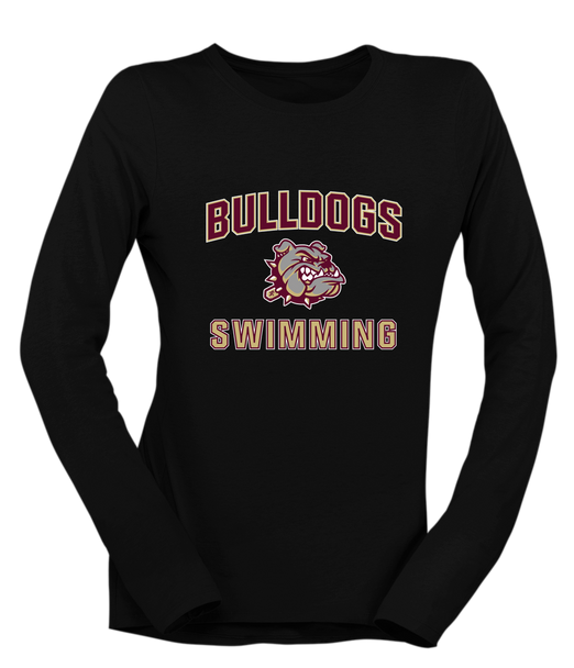 King's Fork Bulldogs Swimming Women's LS T-Shirt