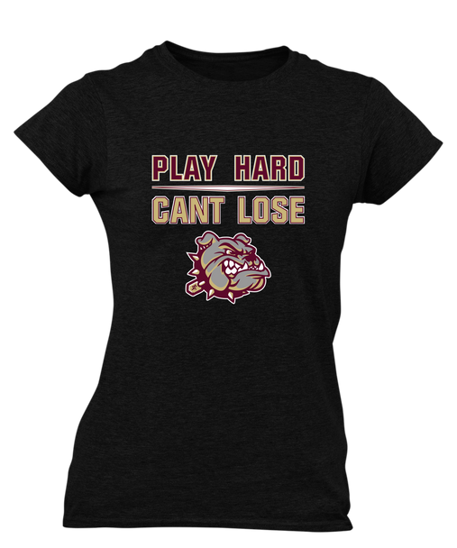 King's Fork Bulldogs Play Hard, Can't Lose Women's SS T-Shirt
