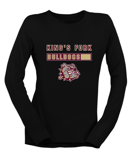 King's Fork Bulldogs Mascot #7 Women's Premium LS T-Shirt