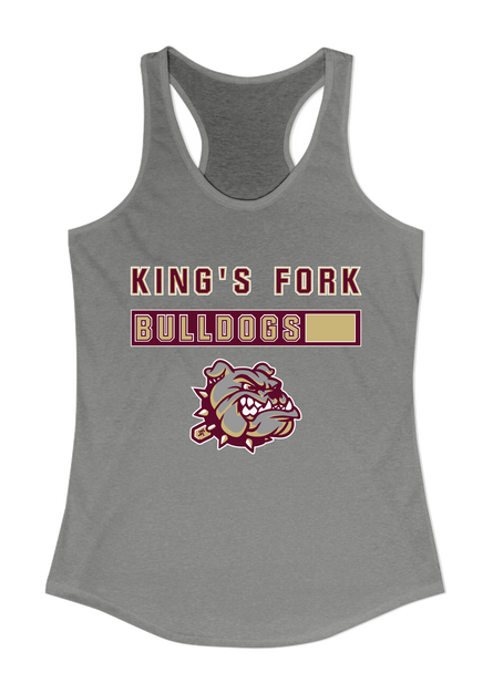 King's Fork Bulldogs Mascot #7 Women's Tank Top
