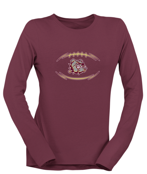 King's Fork Bulldogs Football #3 Women's LS T-Shirt
