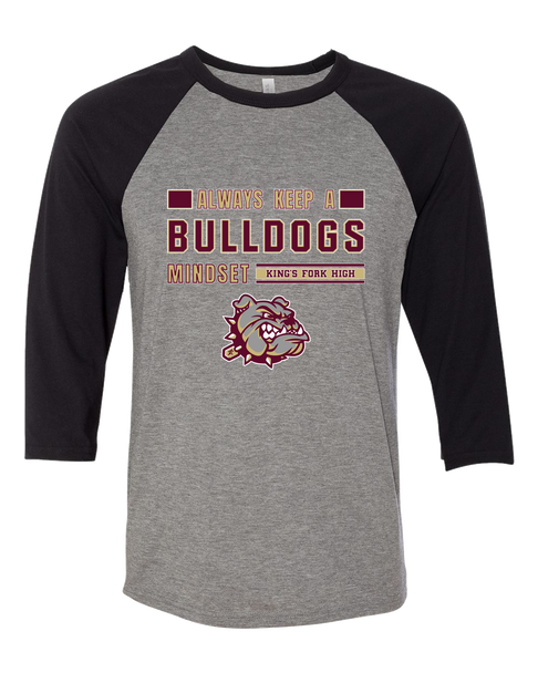 King's Fork Bulldogs Mindset Men's Baseball T-Shirt