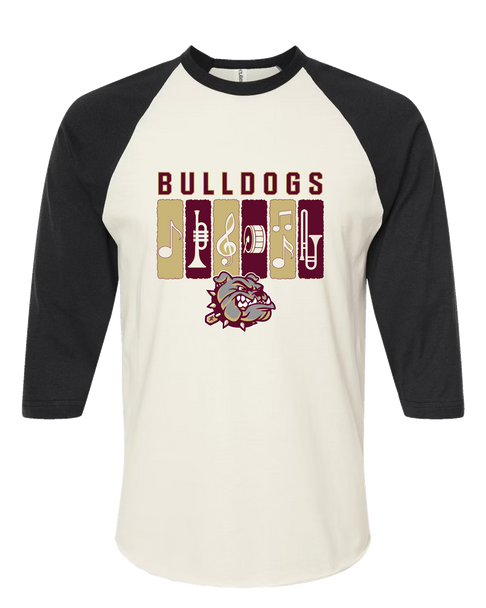 King's Fork Bulldogs Band # 2 Men's Baseball T-Shirt