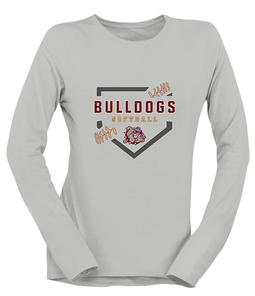 King's Fork Bulldogs Softball #2 Women's Premium LS T-Shirt