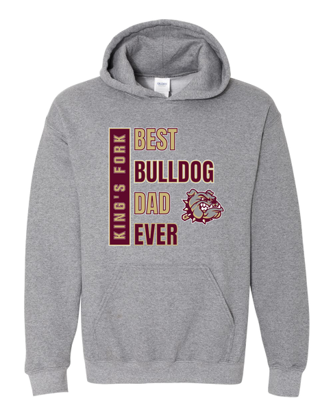 King's Fork Bulldogs Best Bulldog Dad Men's Hoodie