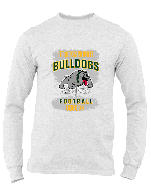 Whitefish Bulldogs Football #6 Men's Premium LS T-Shirt