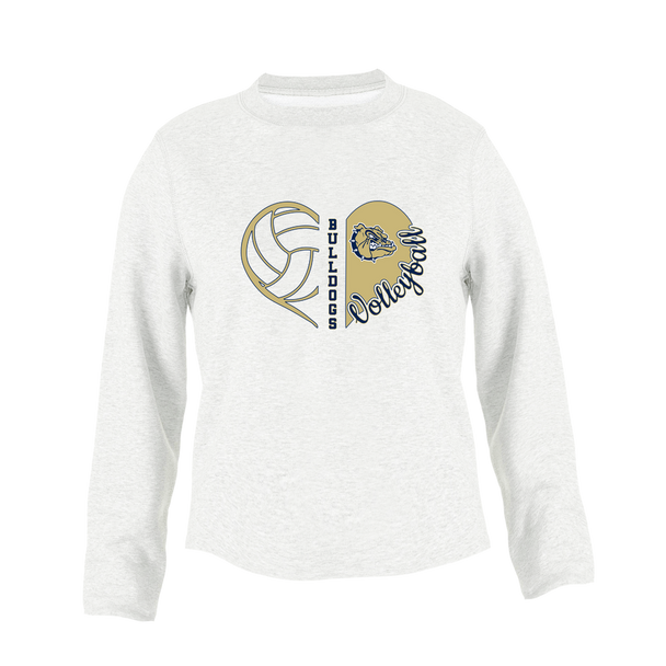 Decatur Bulldogs Heart Volleyball Women's Sweatshirt