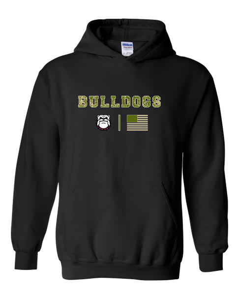 Richmond Bulldogs Camo Flag Men's Hoodie