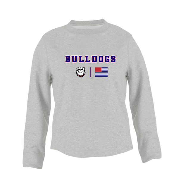 Richmond Bulldogs Team Colors Flag Women's Sweatshirt