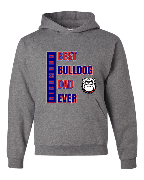 Richmond Bulldogs Best Bulldog Dad Men's Premium Hoodie