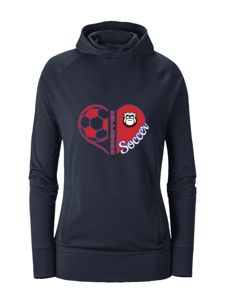 Richmond Bulldogs Heart Soccer Women's Hoodie