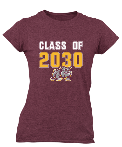 St. Cloud Bulldogs Mascot Class of 2030 Women's SS T-Shirt
