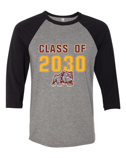 St. Cloud Bulldogs Mascot Class of 2030 Men's Baseball T-Shirt