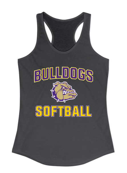Queen Creek Bulldogs Softball #1 Women's Tank Top