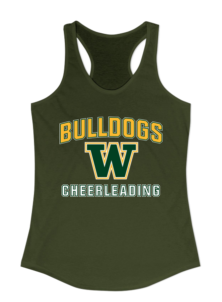 Whitefish Bulldogs Cheerleading Women's Tank Top