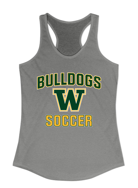 Whitefish Bulldogs Soccer #1 Women's Tank Top