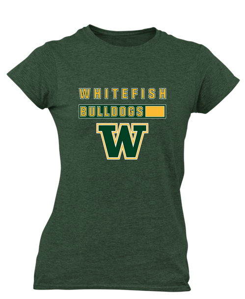 Whitefish Bulldogs Mascot #7 Women's SS T-Shirt