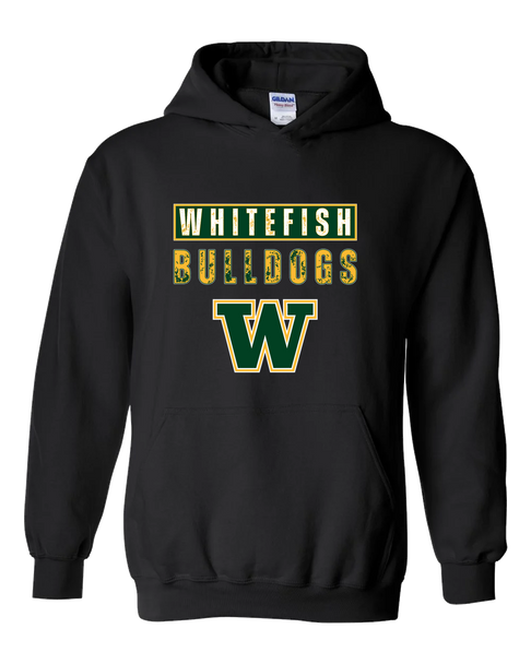 Whitefish Bulldogs Mascot #9 Men's Hoodie