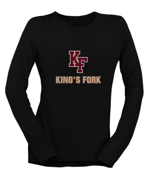 King's Fork Bulldogs KF Mascot #2 Women's LS T-Shirt