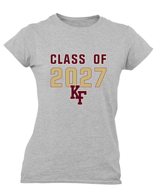 King's Fork Bulldogs KF Class of 2027 Women's Premium SS T-Shirt