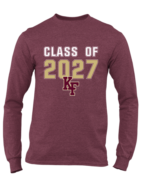 King's Fork Bulldogs KF Class of 2027 Men's LS T-Shirt