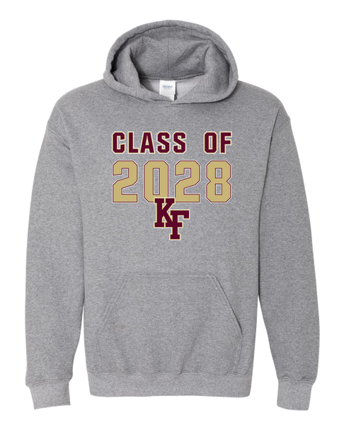 King's Fork Bulldogs KF Class of 2028 Men's Hoodie