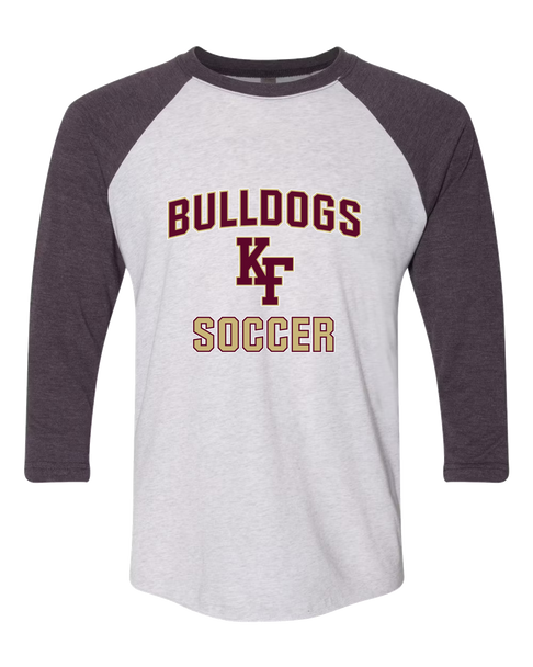 King's Fork Bulldogs KF Soccer #1 Men's Baseball T-Shirt