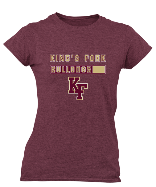 King's Fork Bulldogs KF Mascot #7 Women's Premium SS T-Shirt