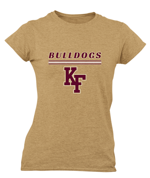 King's Fork Bulldogs KF Mascot #8 Women's Premium SS T-Shirt