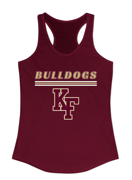 King's Fork Bulldogs KF Mascot #8 Women's Tank Top