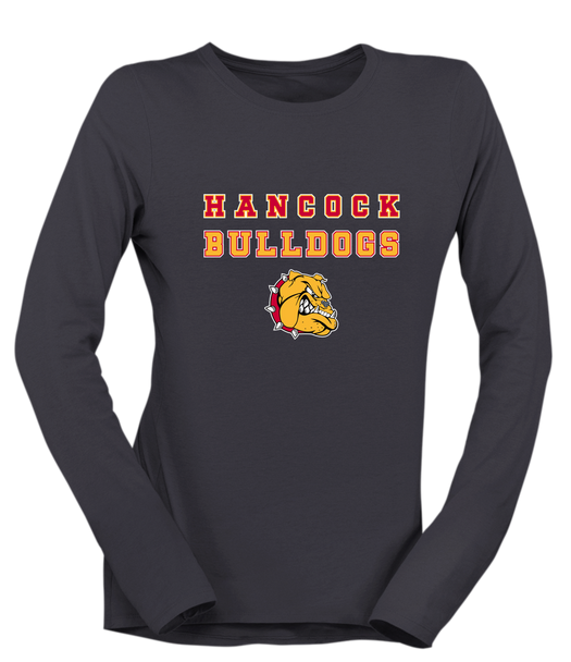 Hancock Bulldogs Spirit Women's Premium LS T-Shirt