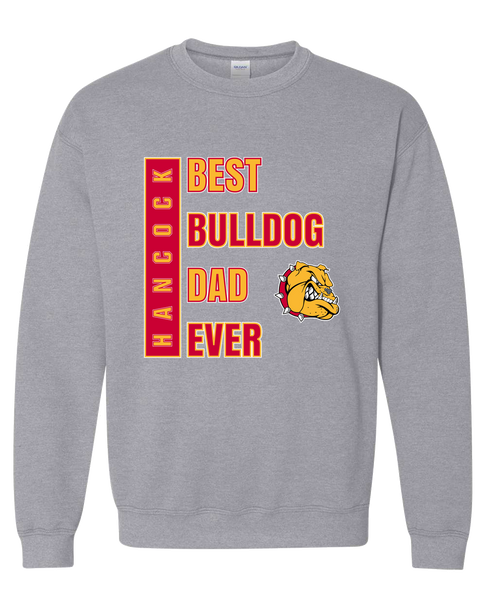 Hancock Bulldogs Best Bulldog Dad Men's Sweatshirt