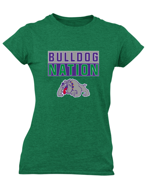 Waukegan Bulldogs Nation #1 Women's Premium SS T-Shirt