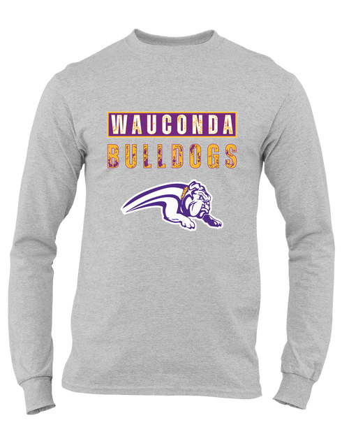 Wauconda Bulldogs Mascot #9 Men's Premium LS T-Shirt