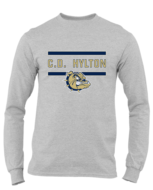 C.D. Hylton Bulldogs Mascot #4 Men's Premium LS T-Shirt