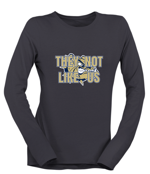 C.D. Hylton Bulldogs They Not Like Us #2 Women's Premium LS T-Shirt