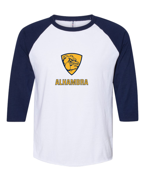 Alhambra Bulldogs Mascot #2 Men's Baseball T-Shirt