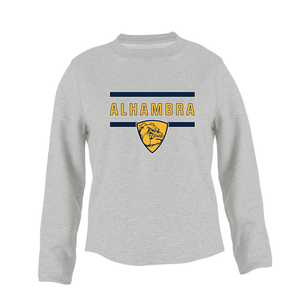 Alhambra Bulldogs Mascot #4 Women's Sweatshirt