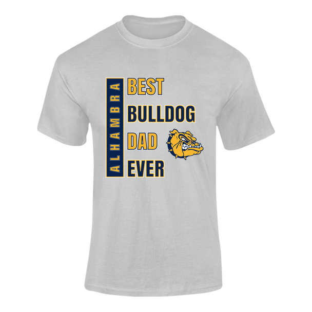 Alhambra Bulldogs Best Bulldog Dad Men's Premium SS T-Shirt