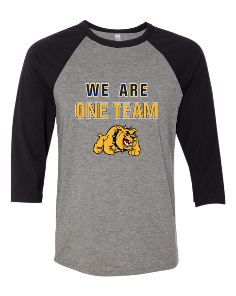 East English Bulldogs We Are One Team Men's Baseball T-Shirt