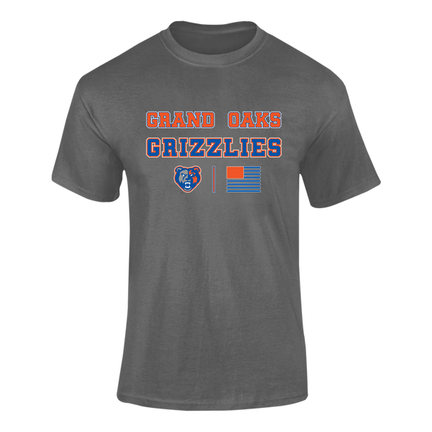 Grand Oaks Grizzlies Spirit Flag Men's Premium SS T-Shirt
