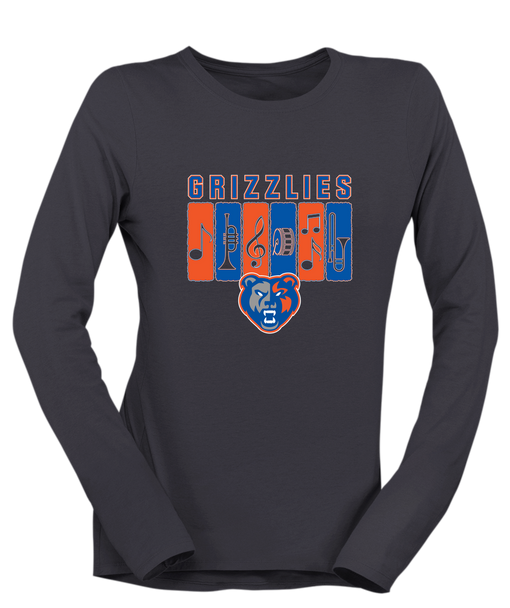 Grand Oaks Grizzlies Band # 2 Women's LS T-Shirt