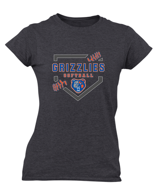 Grand Oaks Grizzlies Softball #2 Women's Premium SS T-Shirt