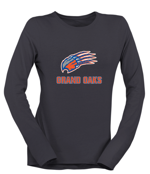 Grand Oaks Grizzlies Claw Mascot #2 Women's Premium LS T-Shirt