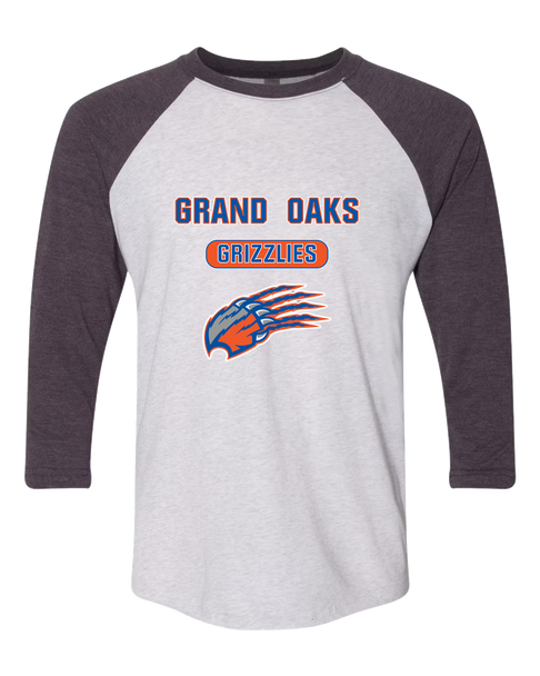 Grand Oaks Grizzlies Claw Mascot #3 Women's Baseball T-Shirt