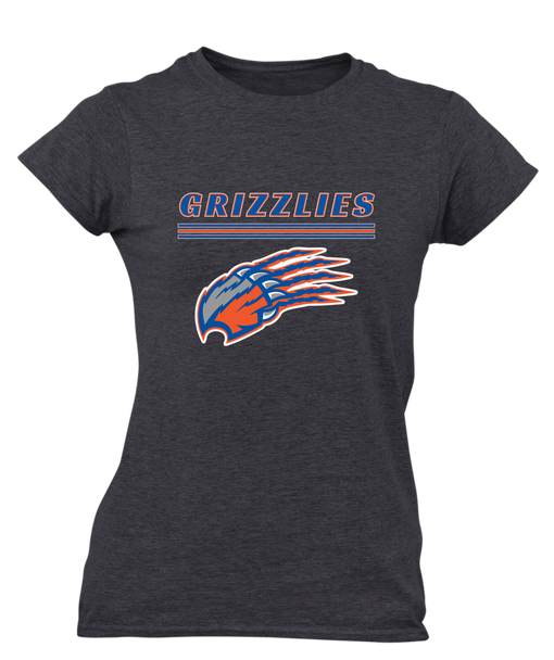 Grand Oaks Grizzlies Claw Mascot #8 Women's Premium SS T-Shirt