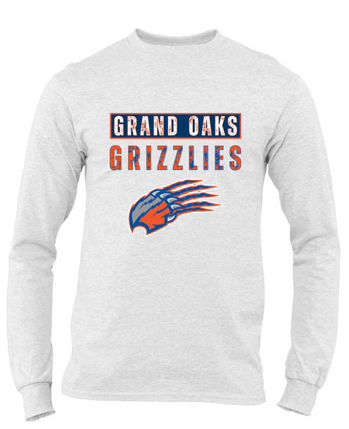 Grand Oaks Grizzlies Claw Mascot #9 Men's Premium LS T-Shirt