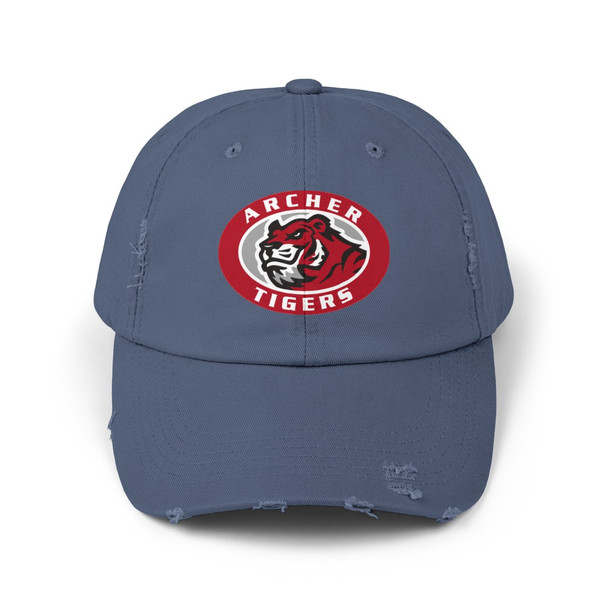 Archer High School Tigers Distressed Baseball Cap - Tigers Logo