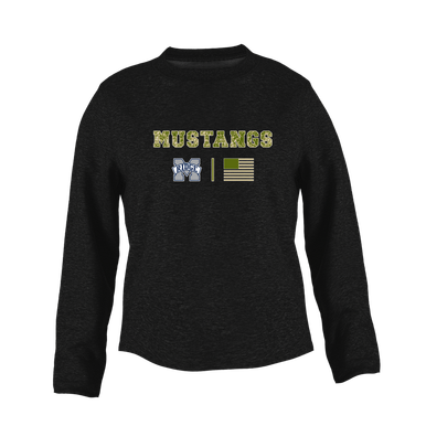 Marriotts Ridge Mustangs Camo Flag Women's Sweatshirt